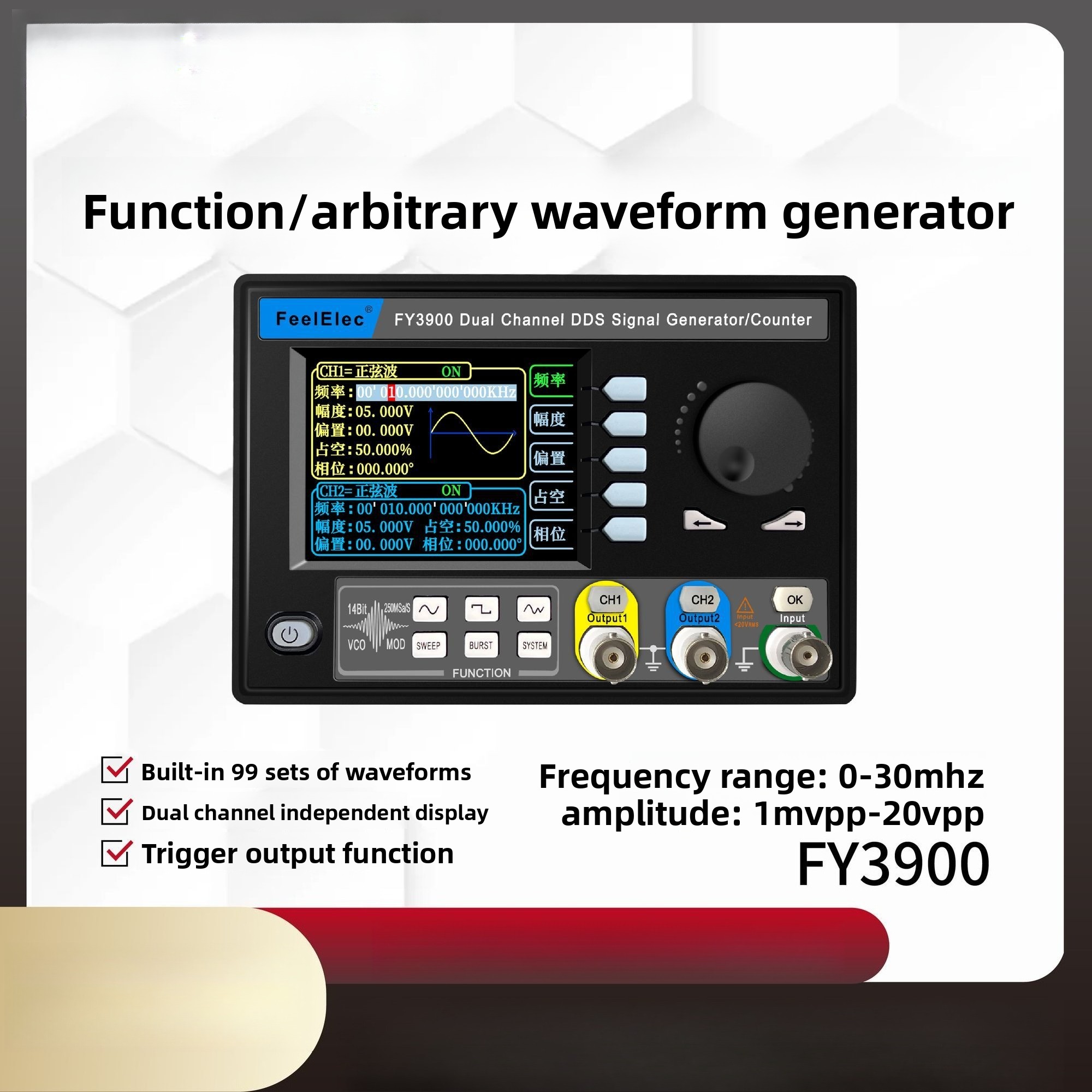 2026 Functie Signaalgenerator  - Function Arbitrary Waveform Generator recensie en prijs