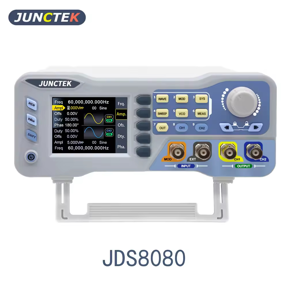 JDS8080 JUNCTEK 80MHz signaalg - Function Arbitrary Waveform Generator recensie en prijs