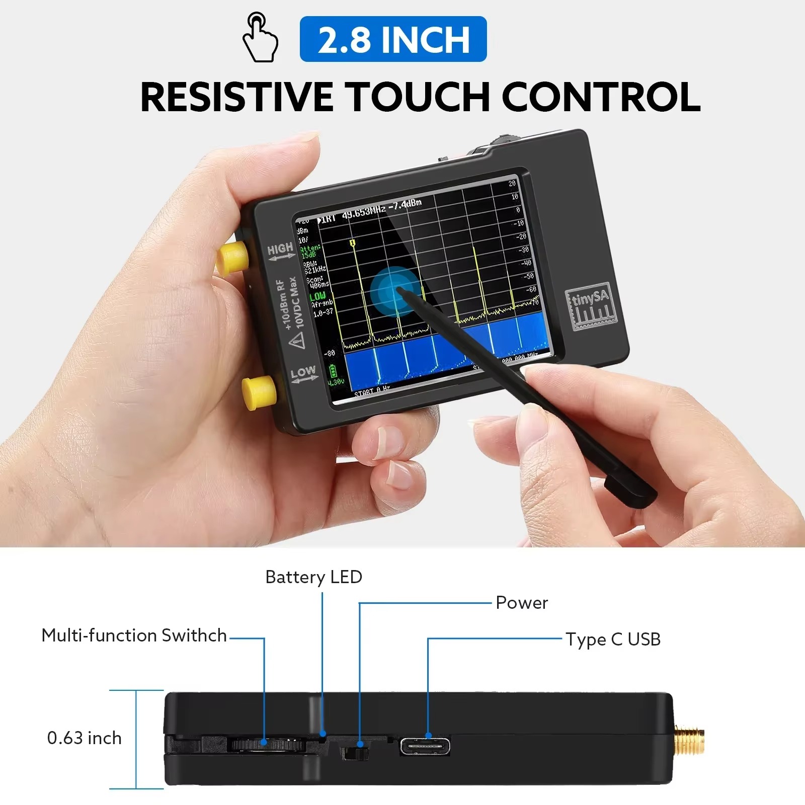 Verbeterde Tiny Spectrum Analy - Signal Generator Spectrum Analyzer recensie en prijs