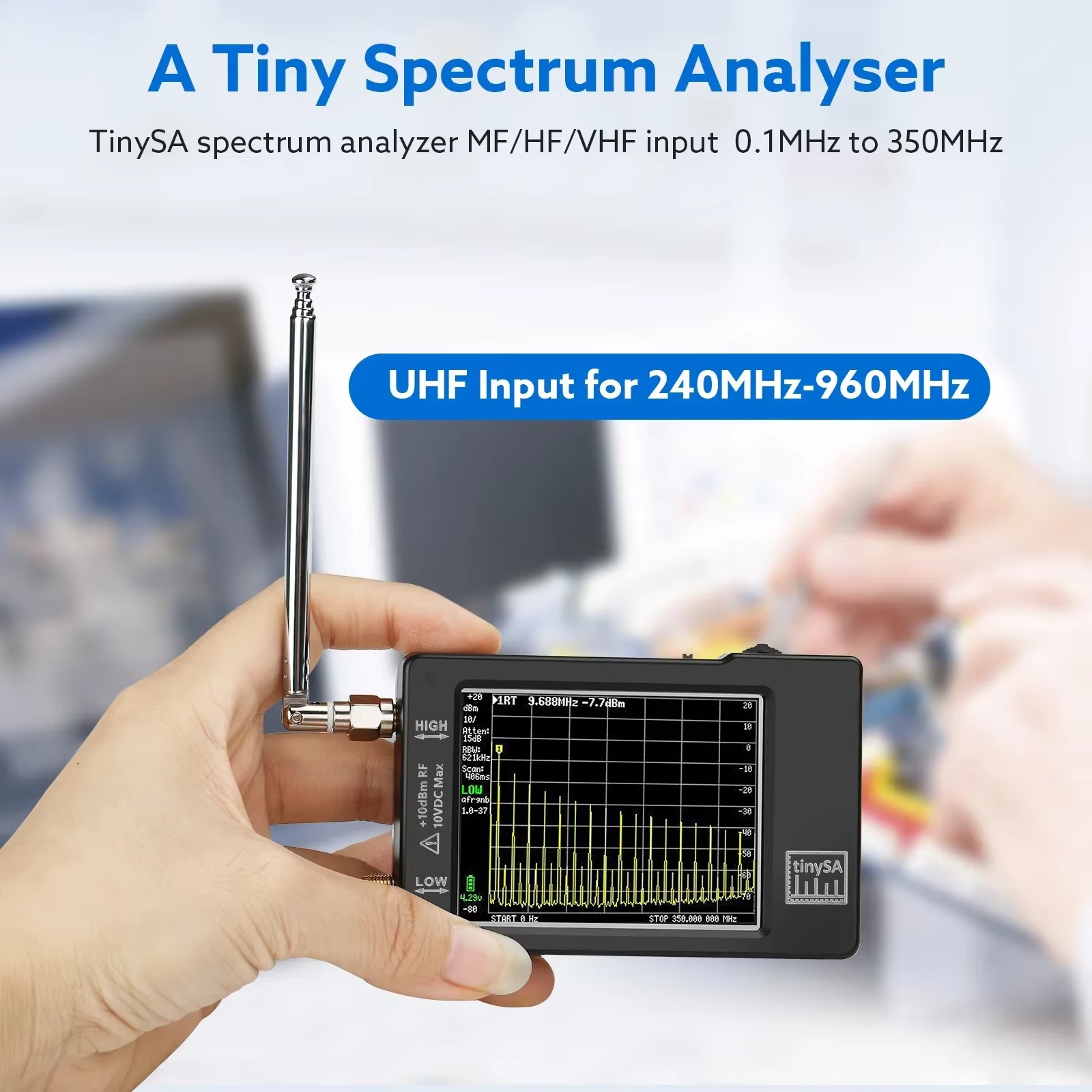 Verbeterde Tiny Spectrum Analy - Signal Generator Spectrum Analyzer recensie en prijs