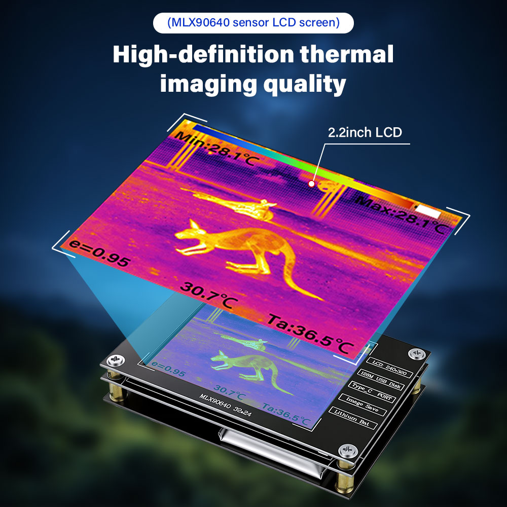 -40 ℃ ~300 ℃   Draagbare infra - Thermal Imaging Camera Pcb Repair recensie en prijs